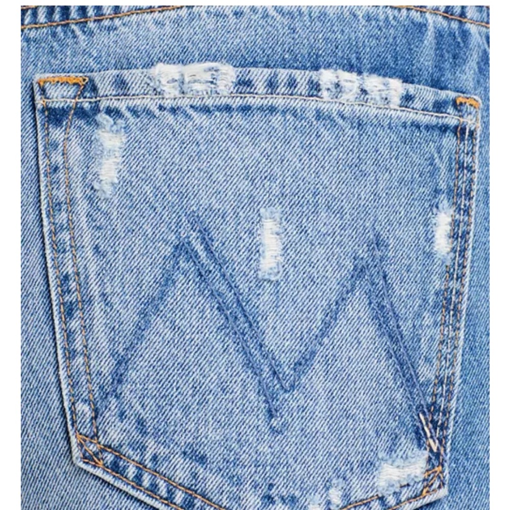 MOTHER Light Blue High-Rise Wide Leg Jeans - Picture 11 of 11